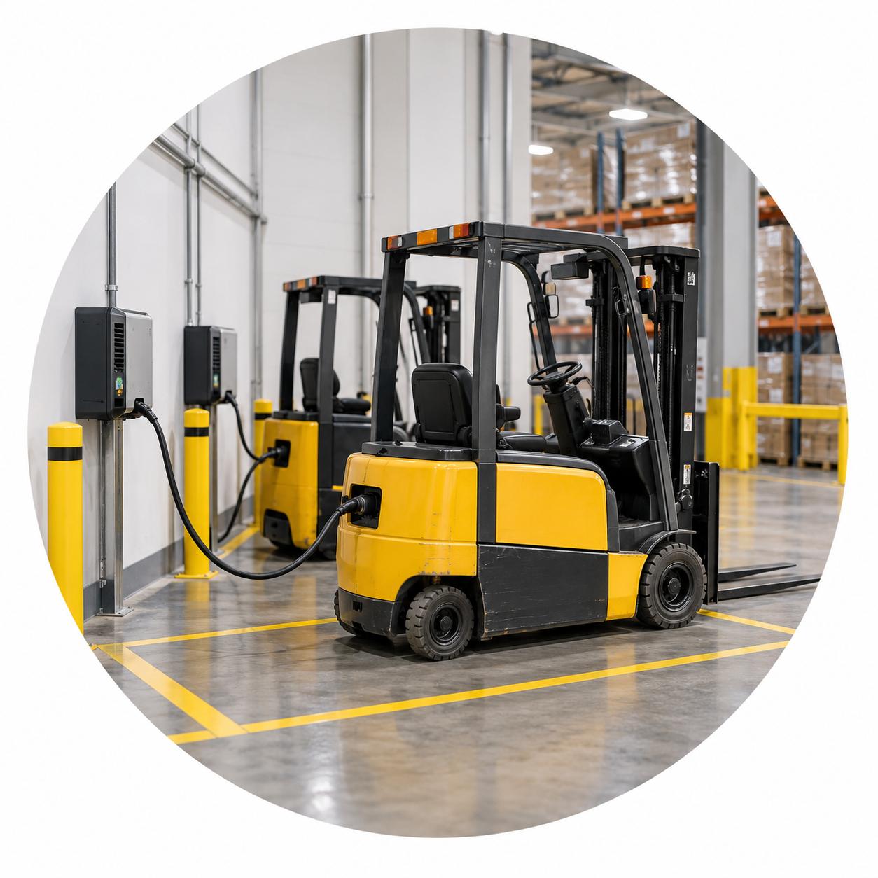 Khu sạc xe nâng